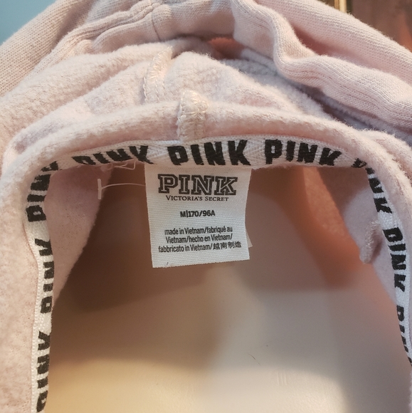 PINK Victoria’s Secret Dusty Pink Cropped Hoodie - Picture 8 of 10